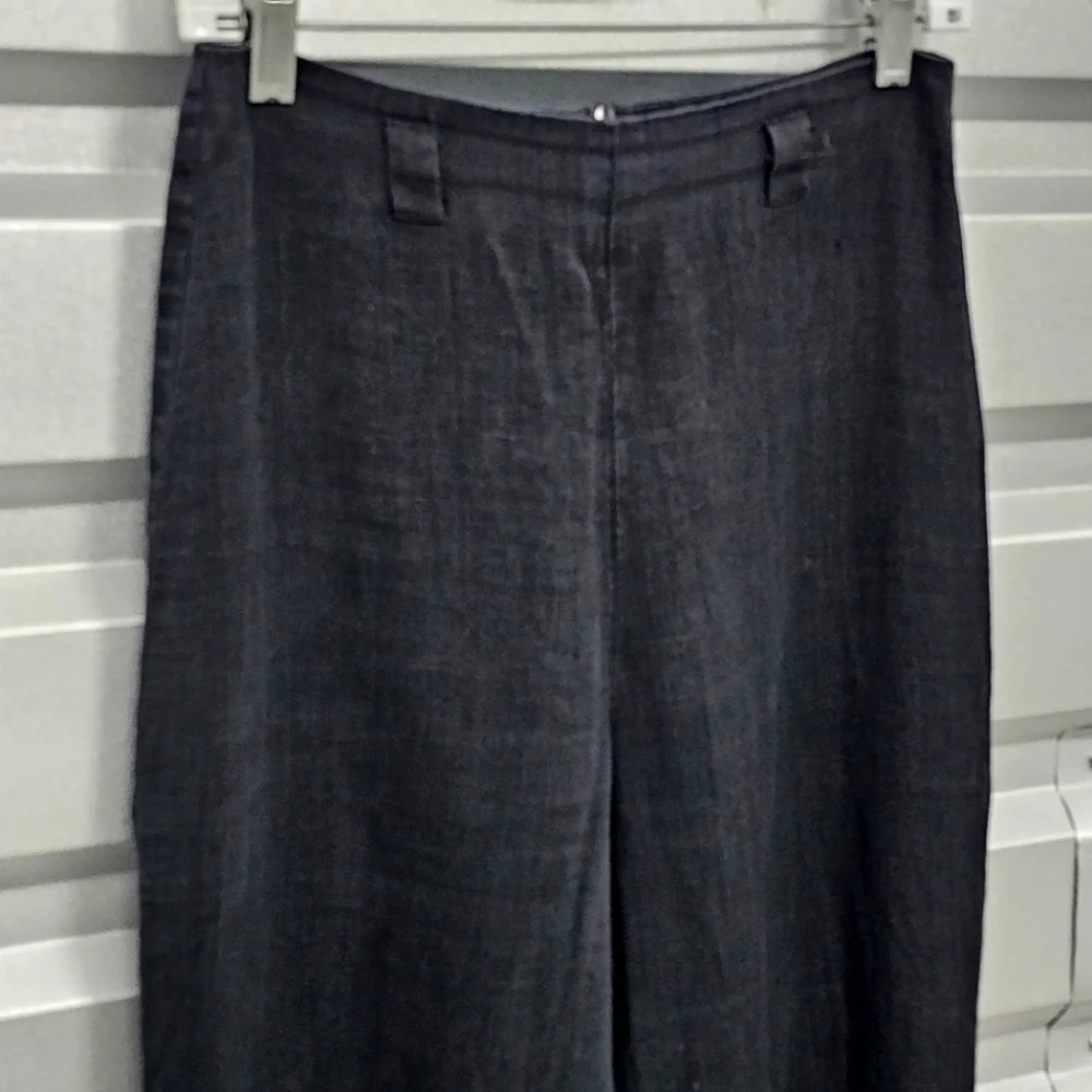 Reformation High-Rise Linen Blend Cropped Capri Coulatte Pants
